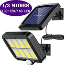Lampe Solaire 106LED Applique Murale Étanche