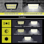 Lampe Solaire 106LED Applique Murale Étanche