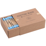 2x Boîtes de coton-tiges en Bambou