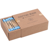 2x Boîtes de coton-tiges en Bambou