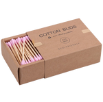 2x Boîtes de coton-tiges en Bambou
