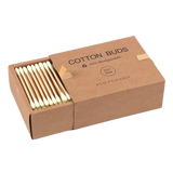 2x Boîtes de coton-tiges en Bambou