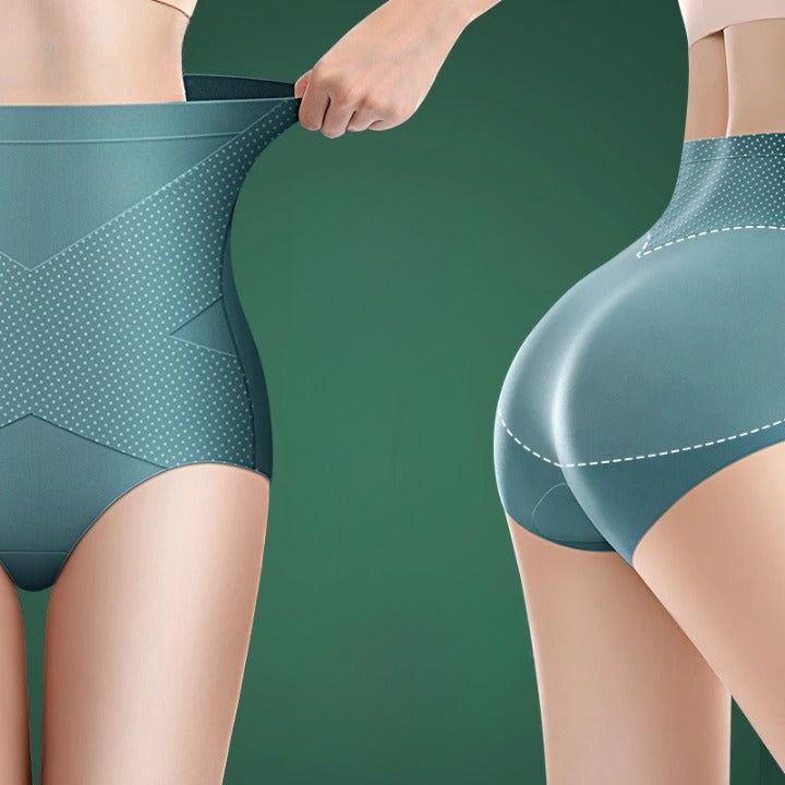 Lot de 3 Culottes gainantes sans couture en soie glacée