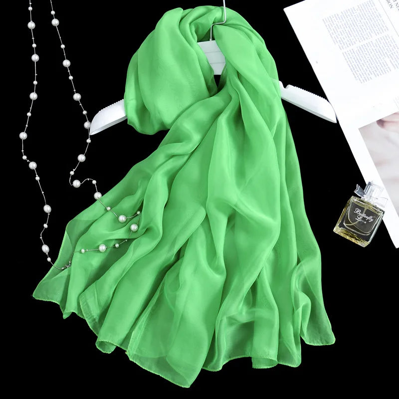 Foulard léger en mousseline de soie - 24 Couleurs