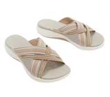 Sandales sportswear à lanière bicolore