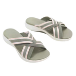 Sandales sportswear à lanière bicolore
