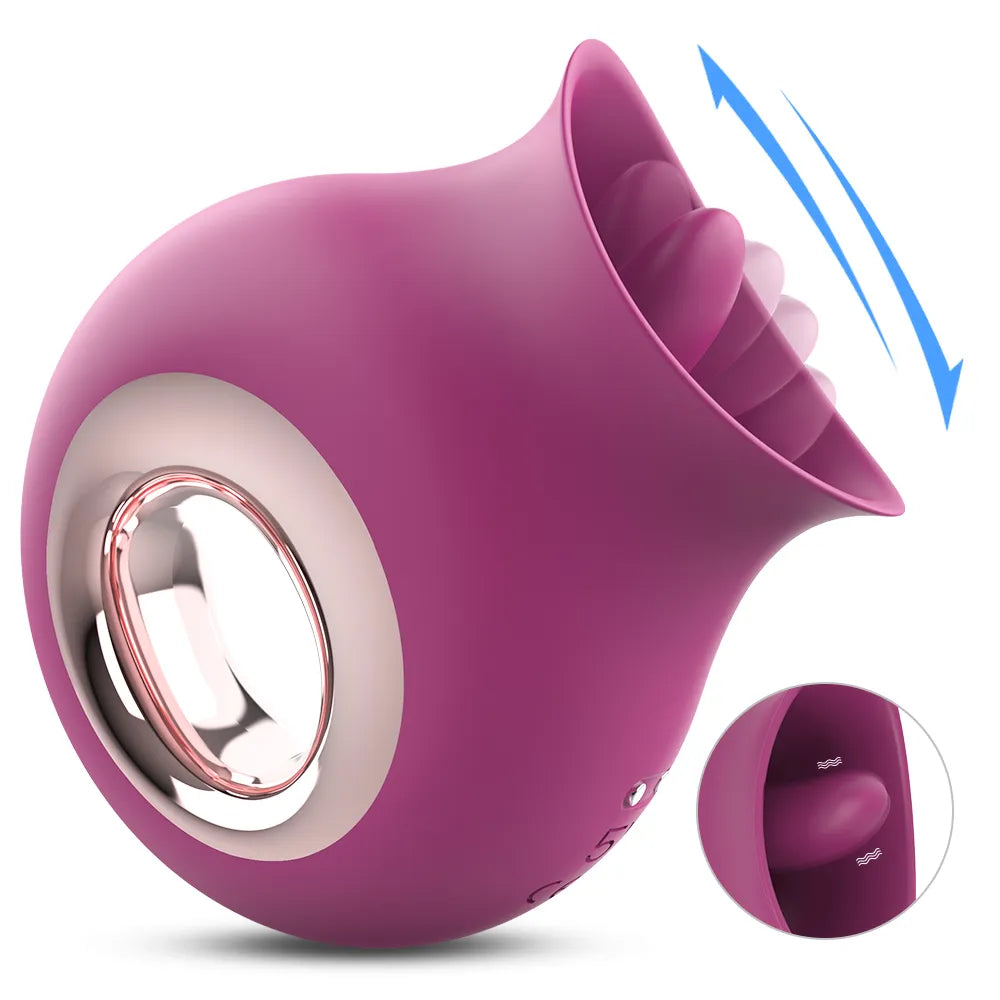 LICKY - Mini vibromasseur stimulateur cunnilingus 2 en 1