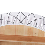Nappe ronde élastique imperméable à motifs