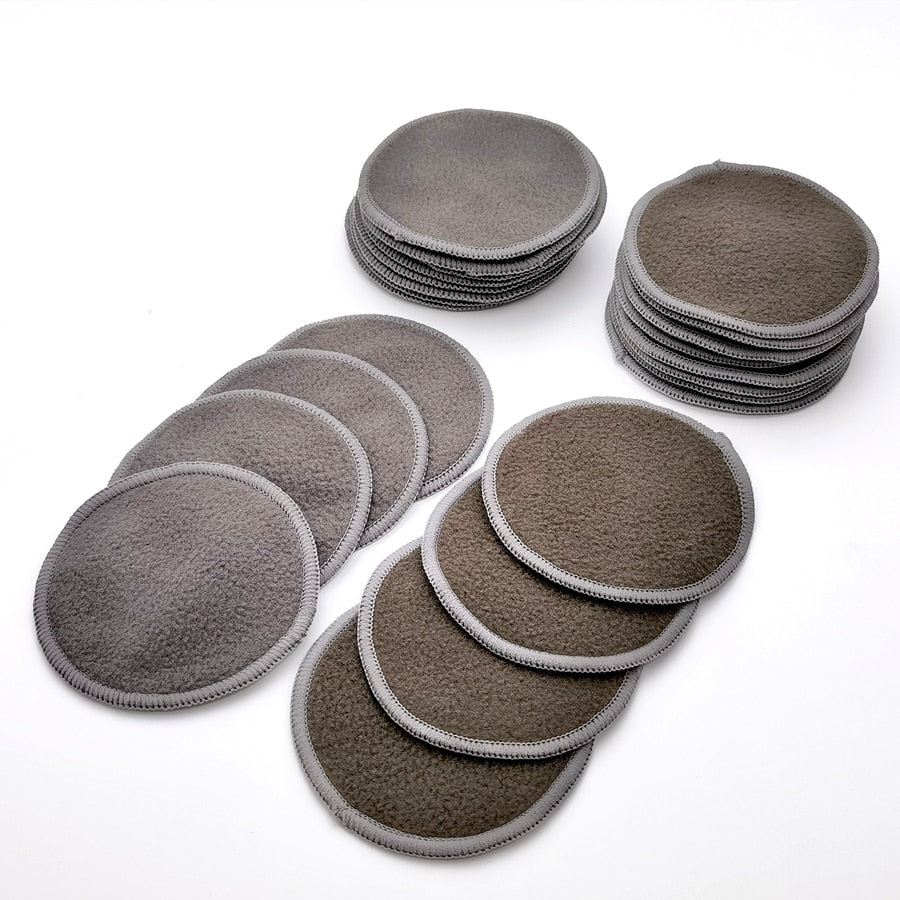 12x Cotons démaquillants lavables en fibres de bambou