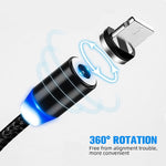 Câble USB tressé et aimanté - 2 mètres