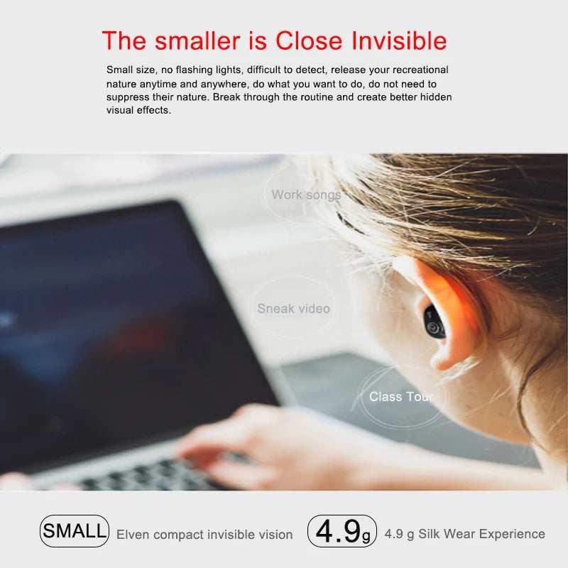 Mini Écouteur Bluetooth TWS Invisible – Sans Fil avec Microphone, Son Stéréo & Réduction du Bruit - 1 ACHETÉ = 1OFFERT
