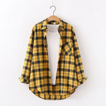 Chemise à carreaux pour femme