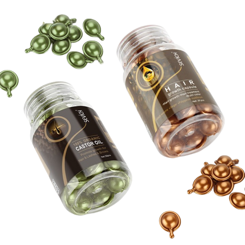 Capsules d'huiles réparatrices pour cheveux