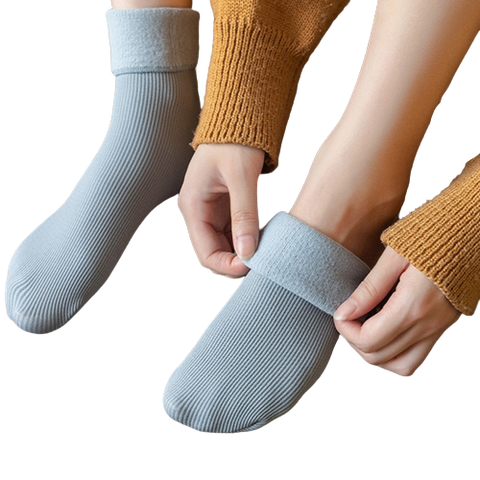 3x Paires de chaussettes d'hiver molletonnées