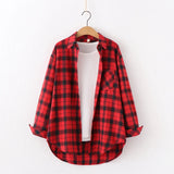 Chemise à carreaux pour femme