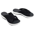Sandales sportswear à lanière bicolore