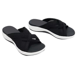 Sandales sportswear à lanière bicolore