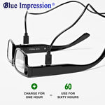 Lunettes de lecture 2 en 1 - Anti lumière bleue & LED