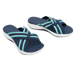 Sandales sportswear à lanière bicolore