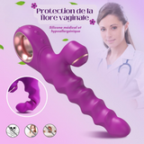 ON FIRE - Vibromasseur texturé chauffant 2 en 1