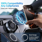 Fixation Téléphone Aimantée Pliable pour Voiture & Bureau - 360° Réglable