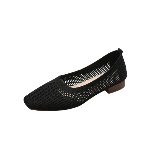 Ballerines bout carré en maille respirante - Collection 2023