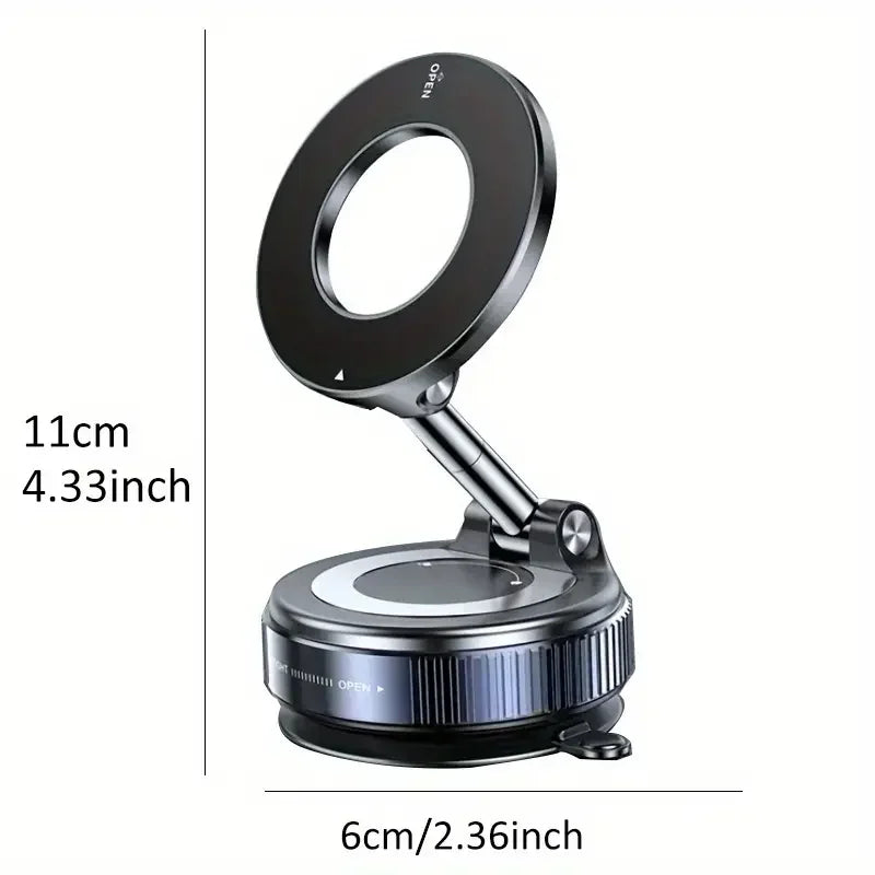 Fixation Téléphone Aimantée Pliable pour Voiture & Bureau - 360° Réglable