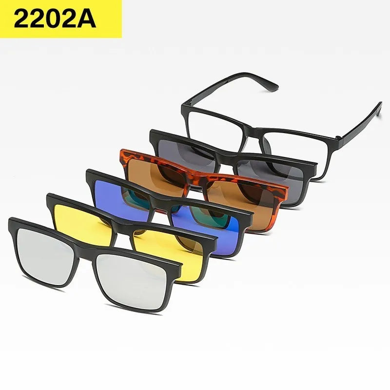 Set 6 Lunettes Polarisées pour Conduite, Soleil & Repos Visuel