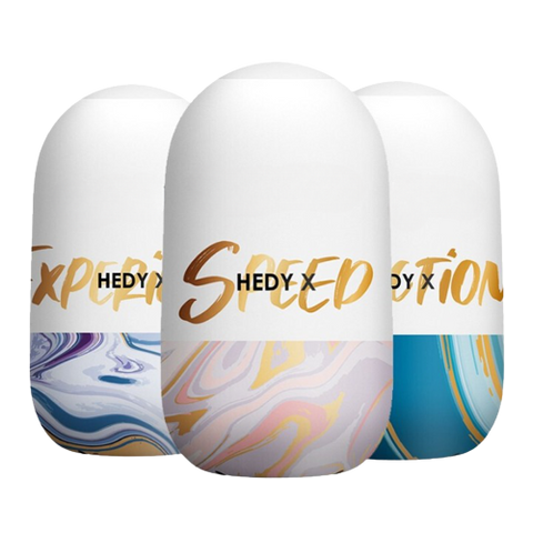 HOT EGG - Lot de 3 Masturbateurs masculin texturé