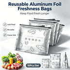 Lot de 10 Sacs Isothermes de Conservation – Réutilisables pour Réfrigérateur et Congélateur