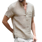 Chemise en lin respirant pour Homme