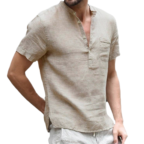 Chemise en lin respirant pour Homme