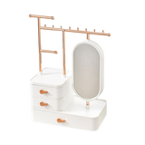 Boîte à bijoux présentoir avec miroir intégré