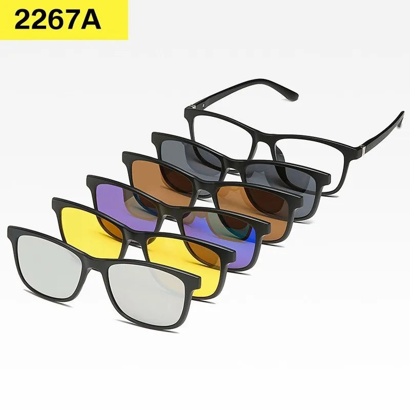 Set 6 Lunettes Polarisées pour Conduite, Soleil & Repos Visuel