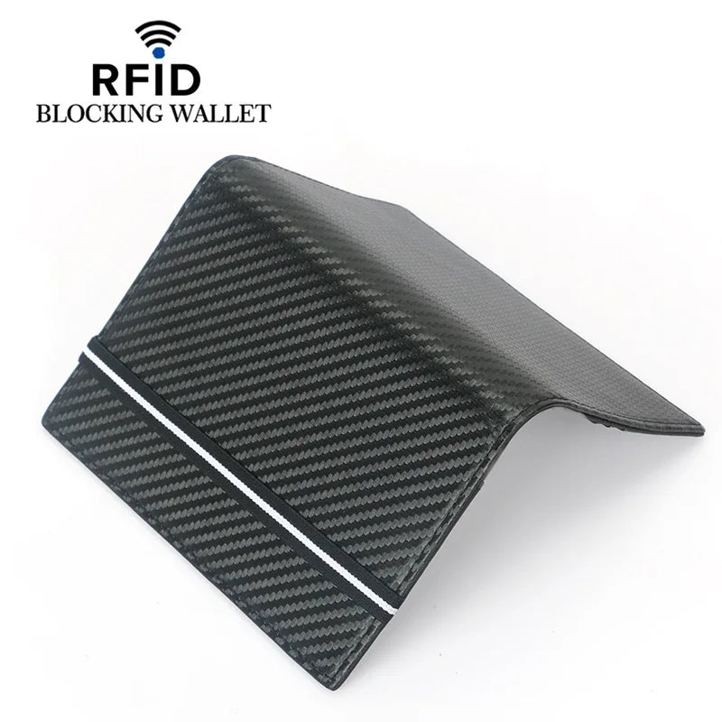 Porte-Passeport RFID en Cuir Véritable & Bande Élastique – Rangements Cartes, Billets, Stylo et Cartes SIM