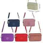 Mini Sac Bandoulière Femme Grande Capacité – Sac Léger en Nylon avec Fermeture Éclair