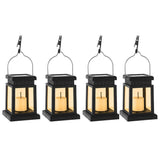 Lot de 4 Lanternes Rétro Solaires