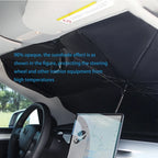 Pare-soleil de voiture rétractable en aluminium isolant thermique