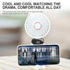 Mini ventilateur portable et pliable avec affichage de la batterie