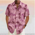 Chemise Hawaïenne à Motif Cocotiers et Col Revers – Homme