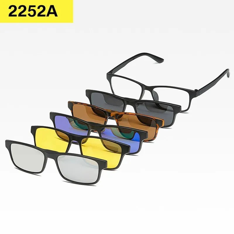 Set 6 Lunettes Polarisées pour Conduite, Soleil & Repos Visuel
