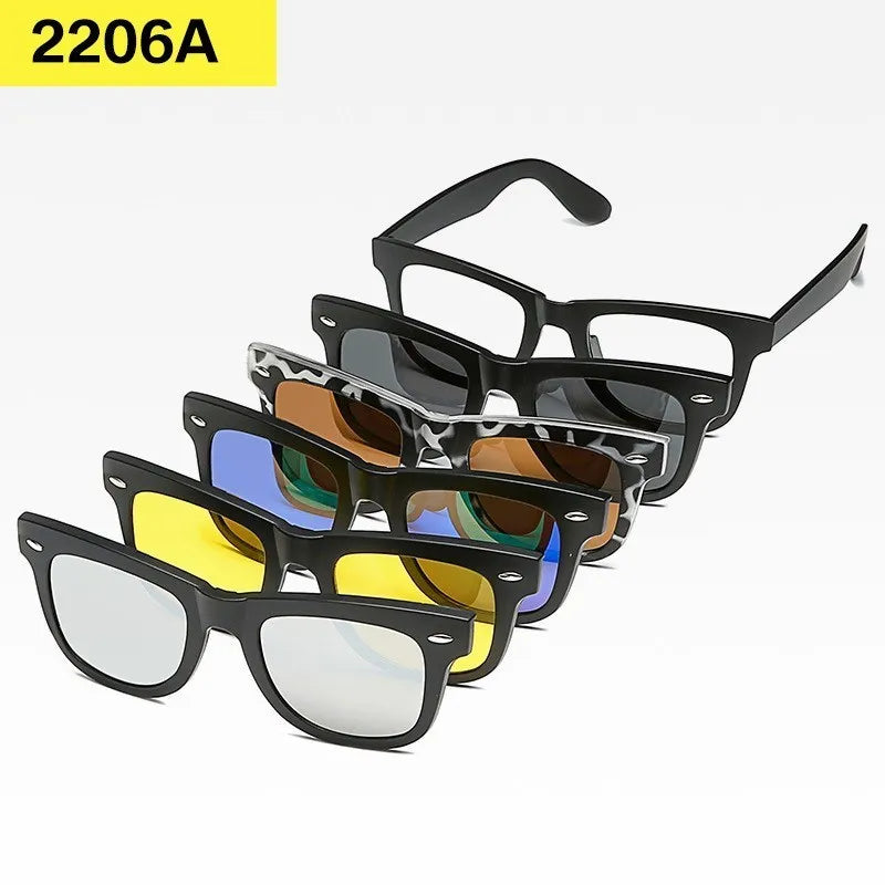Set 6 Lunettes Polarisées pour Conduite, Soleil & Repos Visuel