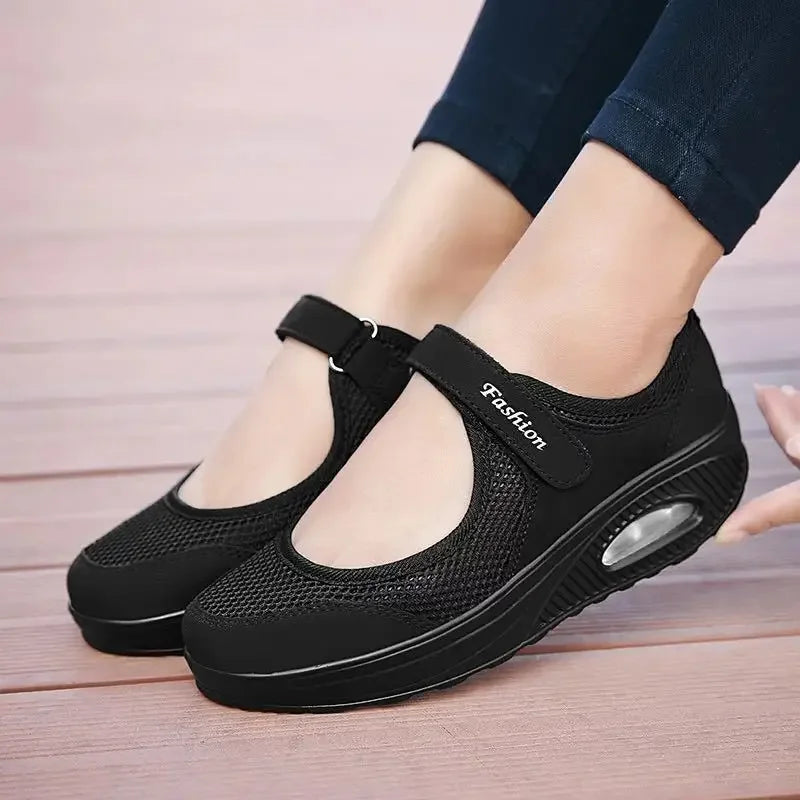 Ballerines Baskets Orthopédiques à Semelle Compensée