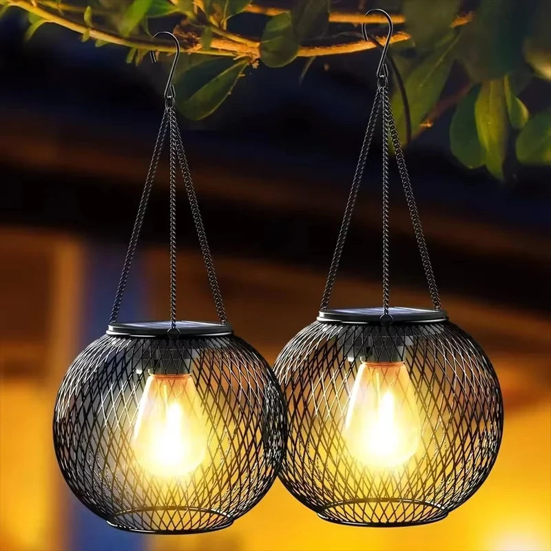 Lanterne Solaire Suspendue Étanche à Allumage Automatique