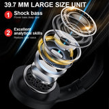 Casque Bluetooth Pliable avec Basses Renforcées - Son Clair & Profond