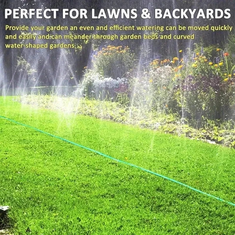 Tuyau d’Arrosage Perforé 15 m – Arroseur Plat Multi-Jets pour Pelouse, Jardin et Potager