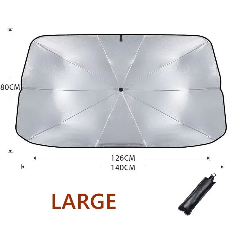 Retractable Thermal Insulating Aluminum Car Sunshade