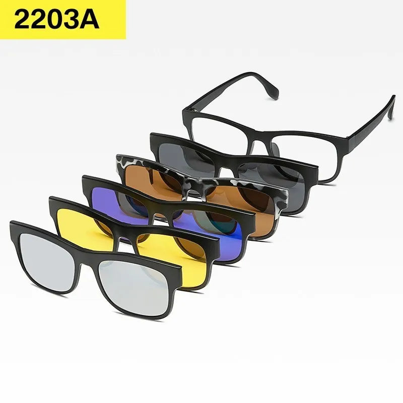 Set 6 Lunettes Polarisées pour Conduite, Soleil & Repos Visuel