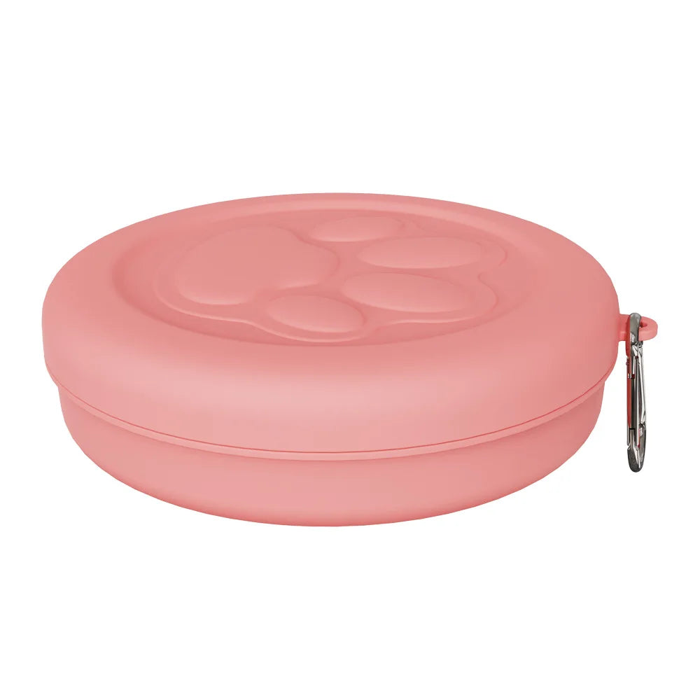 Gamelle Portable pour Chien – Bol de Voyage pour Croquettes et Friandises avec Mousqueton