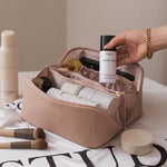 Trousse de voyage en cuir - Grande Capacité
